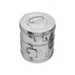 Bucket With Handle &Lid Stainlss Steel 18/10 Capacity: 6. Liter 10. Liter 12. Liter 15. Liter 